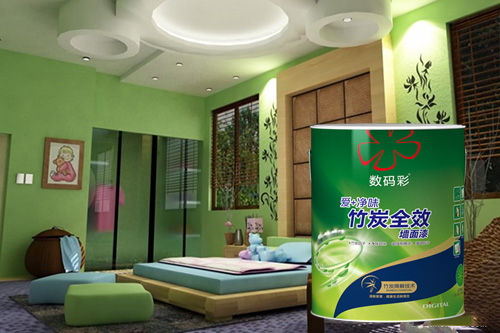 數(shù)碼彩環(huán)保兒童墻面漆，全面呵護兒童居住健康
